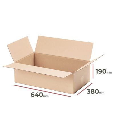 Kartónová krabica, 640x380x190mm, 3VVL (25 ks)