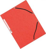 Kartónový obal hladký s gumičkou Q-Connect červený