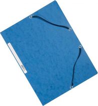 Kartónový obal hladký s gumičkou Q-Connect modrý