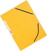 Kartónový obal hladký s gumičkou Q-Connect žltý