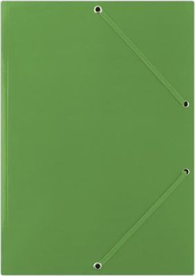 Kartónový obal lesklý s gumičkou DONAU zelený