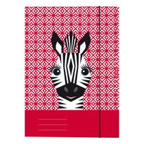 Kartónový obal s gumičkou A4 Herlitz Cute Animals Zebra