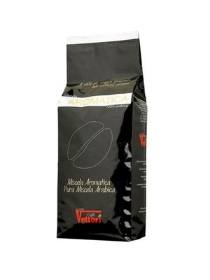 Káva, pražená, zrnková, 500 g, Vettori Aromatica 100% Arabica