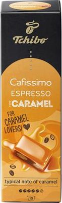 Kávové kapsule, 10ks, TCHIBO "Cafissimo Espresso Caramel"