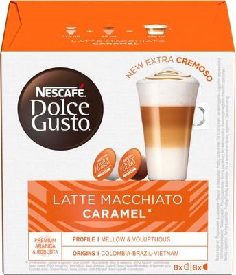 Kávové kapsule DOLCE GUSTO Latte Macchiato Caramel (16 ks)
