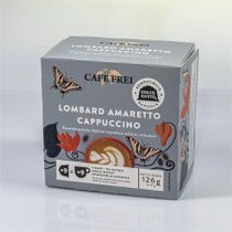 Kávové kapsule, kompatibilné s Dolce Gusto, 9 ks, CAFE FREI "Lombard amaretto cappuccino"