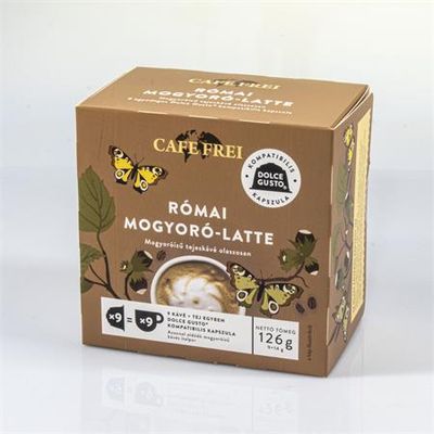 Kávové kapsule, kompatibilné s Dolce Gusto, 9 ks, CAFE FREI "Roman Hazelnut Latte"