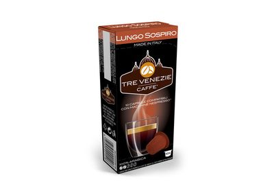 Kávové kapsule Tre Venezie LUNGO SOSPIRO 10x pre NESPRESSO