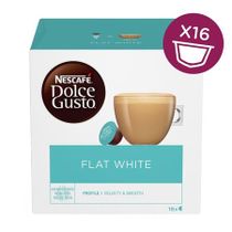 Kávové kapsuly, 16 ks, NESCAFÉ "Dolce Gusto Flat White"