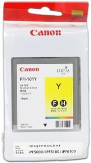 kazeta CANON PFI-101Y Yellow pre iPF 5000/5100/6000s/6100