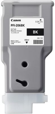 kazeta CANON PFI-206BK Black pre iPF 6400/6400s/6450 (300ml)