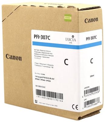 kazeta CANON PFI-307C cyan iPF 830/840/850 (330ml)