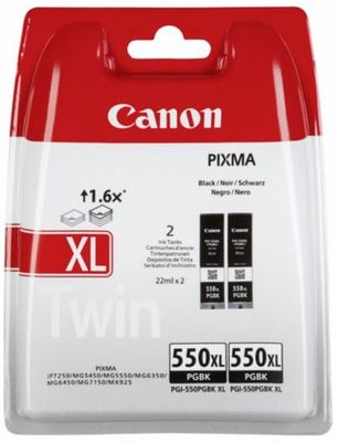 kazeta CANON PGI-550PGBK XL black TWIN MG 5450/6350, iP 7250, MX 925 (2ks)