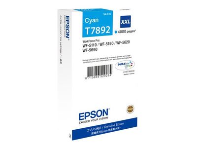 Cartridge Epson T7892 (C13T789240) cyan XXL (4.000 strán) - originál