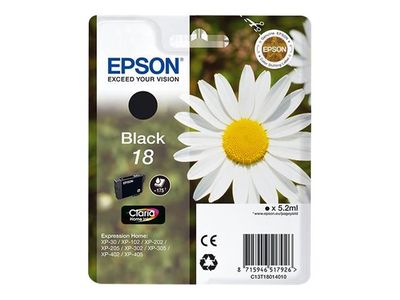 Cartridge EPSON T1801 (C13T18014010) black - originál