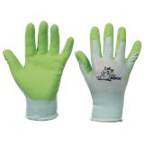 KIXX FUDGE rukavice nylon. latex. dlaň zelená
