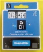 Kompatibilná páska DYMO 40916 D1 Black On Blue Tape (9mm)