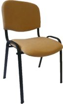 Konferenčná stolička "Felicia", béžový poťah, čierna kovová konštrukcia