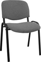 Konferenčná stolička "Felicia", sivo-čierne čalúnenie, oceľová konštrukcia
