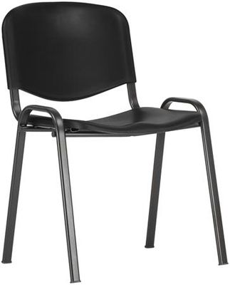 Konferenčná stolička, plastová, "TAURUS PN  " čierna