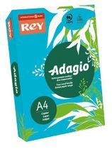 Kopírovací papier, farebný, A4, 80 g, REY "Adagio", intenzívny modrý