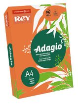 Kopírovací papier, farebný, A4, 80 g, REY "Adagio", intenzívny oranžový