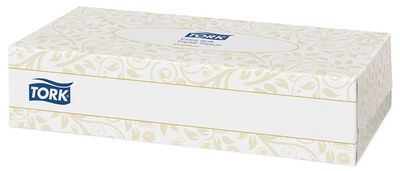 Kozmetické utierky, 2 vrstvové, 100 listové, F1 systém, TORK "Premium", biele (140280)