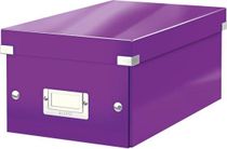 Krabica na DVD Leitz Click & Store WOW purpurová