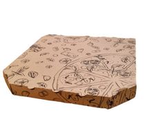 Krabica na pizzu z vlnitej lepenky 32 x 32 x 3 cm [100 ks] WGO/NOVINY HNEDA