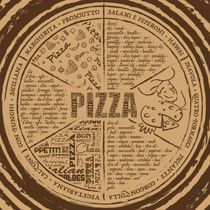 Krabica na pizzu z vlnitej lepenky 40 x 40 x 3,5 cm [100 ks] - RETRO hnedé