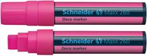 Kriedový popisovač, 5-15 mm, SCHNEIDER "Maxx 260", pink