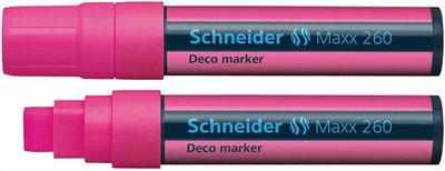 Kriedový popisovač, 5-15 mm, SCHNEIDER "Maxx 260", pink