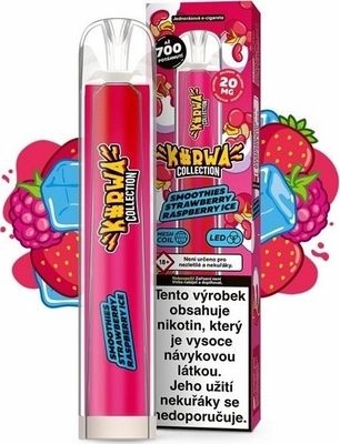 Kurwa Collection Smoothie Strawberry Raspberry Ice 20 mg 700 potáhnutí 1 ks