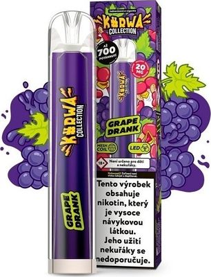 Kurwa Collection VAPE 500mAh Grape Drank 20mg 1ks