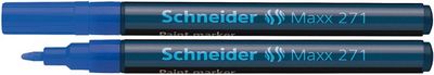 Lakový popisovač, 1-2 mm, SCHNEIDER "Maxx 271", modrý