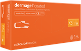Latexové rukavice MERCATOR dermagel® coated powder-free - (100 ks/bal)