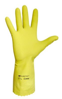 Latexové rukavice, žlté, veľkosť: 9