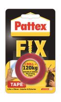 Lepiaca páska, obojstranná, 19 mm x 1,5 m, HENKEL "Pattex Fix 120 kg", červená
