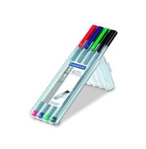 Liner, sada, 0,3 mm, STAEDTLER "Triplus STAEDTLER Box", 4 rôzne farby