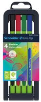Liner, sada, 0,4 mm, SCHNEIDER "Line-Up", 4 rôzne farby
