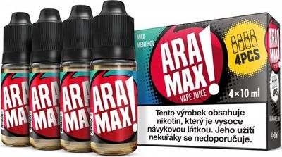 Liquid ARAMAX Max Menthol 4x10ml 3mg