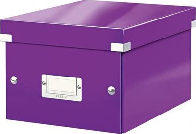 Malá krabica Click & Store purpurová