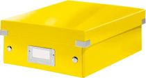 Malá organizačná krabica Click & Store žltá