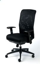 Manažérska stolička, s opierkami rúk, operadlo: sieťový materiál, čierny podstavec, MAYAH "Jumpy"