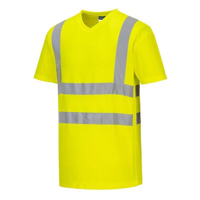 PORTWEST S179 tričko s výstrihom do V žlté