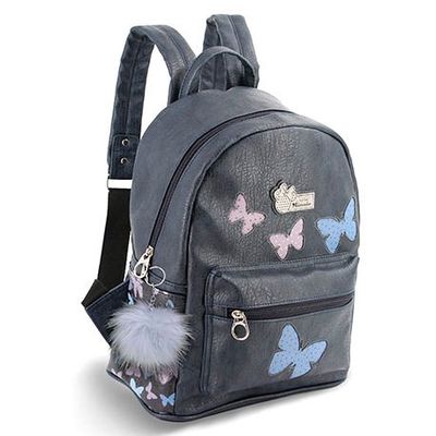 Minnie batoh Blufy - blue, 31x28x15cm vzorom motýľa (ZTD-388056)