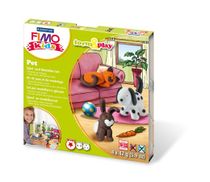 Modelovacia hmota, 4x42 g, FIMO "Kids Form & Play", zvieratá