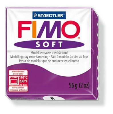 Modelovacia hmota, 56 g, FIMO "Soft", cyklámenová