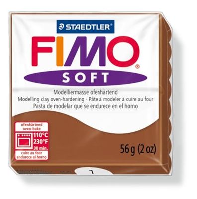 Modelovacia hmota, 56 g, FIMO "Soft", karamelová