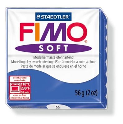 Modelovacia hmota, 56 g, FIMO "Soft", lesklá modrá